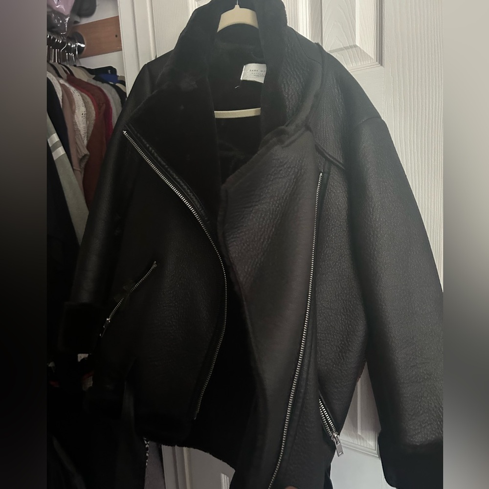 Zara winter moto jacket